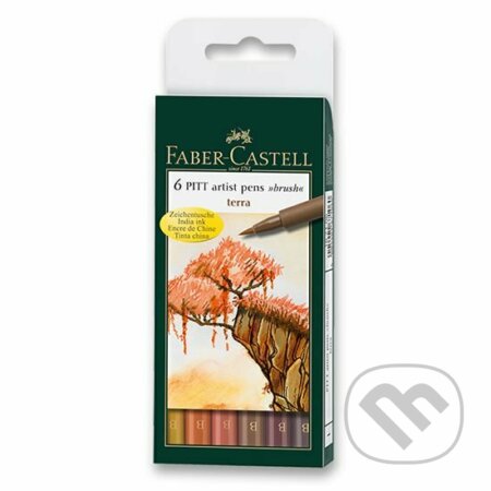 Faber - Castell Popisovač Pitt Artist Pen Terra 6 ks