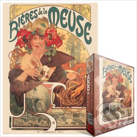 Bieres de la Meuse - Alfonz Mucha, EuroGraphics, 2014