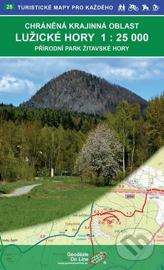 Lužické hory, Žitavské hory 1:25T /25 Turistické mapy pro každého, Geodezie On Line, 2018