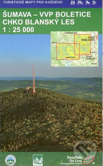Šumava VVP-Boletice CHKO-Blanský les 1:25 000 (turistická mapa), Geodezie On Line, 2013