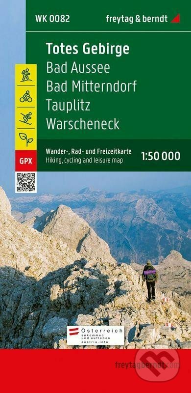 WK 0082 Rakousko: Totes Gebirge 1:50 000/mapa, freytag&berndt, 2022