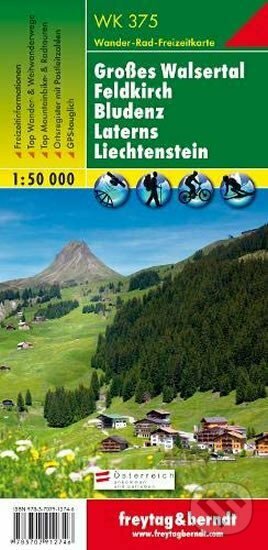 WK 375 Grosses Walsertal, Feldkirch, Bludenz 1:50 000/mapa, freytag&berndt