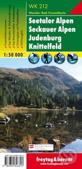 WK 212 Seetaler Alpen, Seckauer Alpen, Judenburg, Knittelfeld, Wanderkarte 1:50.000/mapa, freytag&berndt