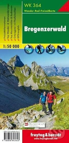 WK 364 Bregenzerwald 1:50 000/mapa, freytag&berndt