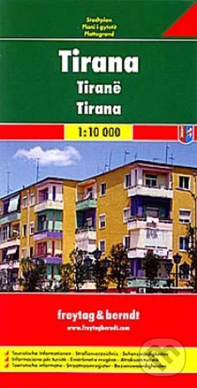 Tirana 1:10T/plán města, freytag&berndt