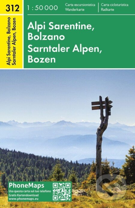 PhoneMaps 312 Wander Sarntaler Alpen, Bozen 1:50 000 / Turistická mapa, freytag&berndt