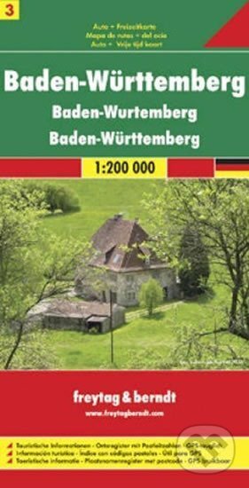 Baden-Württemberg/Bádensko-Württembersko 1:200T/automapa, freytag&berndt