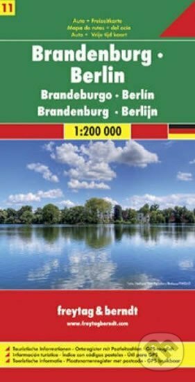 Brandenburg,Berlin/Brandenbursko,Berlín 1:200T/automapa, freytag&berndt