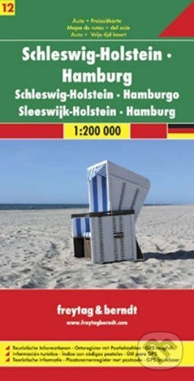 Schleswig-Holstein, Hamburg/Šlesvicko-Holštýnsko, Hamburk 1:200T/automapa, freytag&berndt