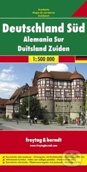 Deutschland Süd/Německo-jih 1:500T/automapa, freytag&berndt