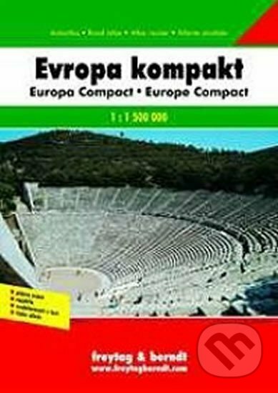 Autoatlas Evropa kompakt 1:150000, freytag&berndt