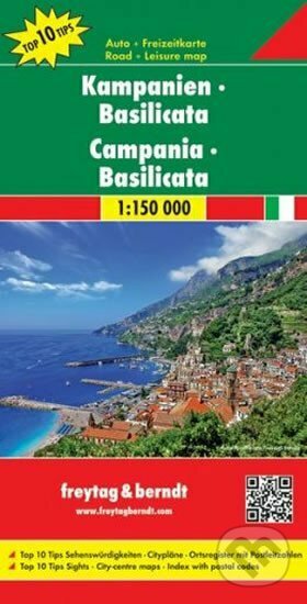 Kampanien-Basilicata/Kampánie,Neapol,Amalfinské pobř.,Basilicata 1:150T/automapa, freytag&berndt