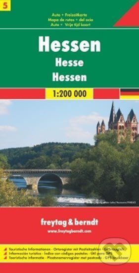 Hessen, Hesse/Hessensko 1:200T/automapa, freytag&berndt