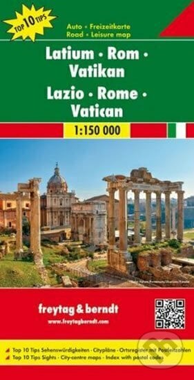 Latium-Rom-Vatikan/Lacio,Řím,Vatikán 1:150T/automapa, freytag&berndt