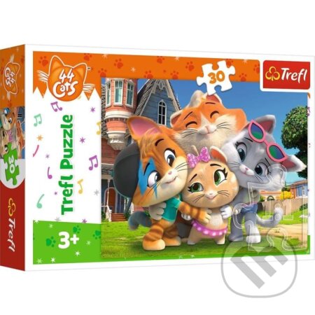 44 koček: Přátelství - puzzle z kategorie 15 - 60 dílků