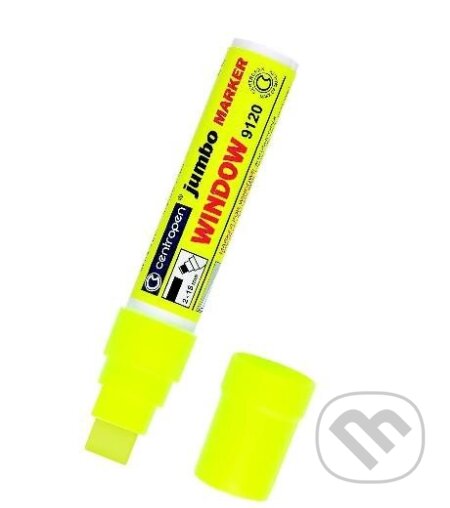 Centropen popisovač 9120 Jumbo window / žlutý