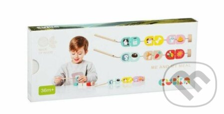 Co jíme (navlékací set - 14 dřevěných dílů)