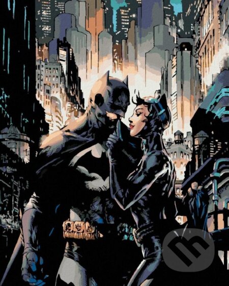 Malování podle čísel: Batman - Catwoman (40 x 50 cm)