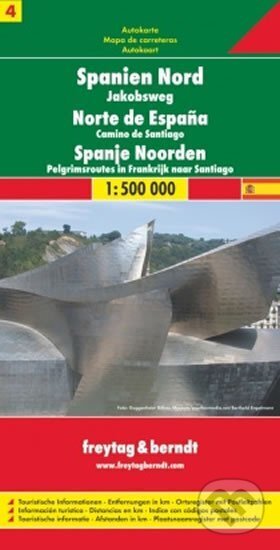 Španělsko - sever, Svatojakubská cesta 1:400T/automapa, SHOCart