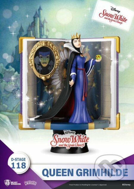 Disney diorama Book series - Zlá kráľovná 13 cm (Beast Kingdom), Beast Kingdom, 2022