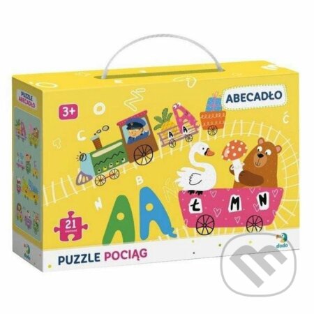 Vlak s abecedou 100 - puzzle z kategorie Naučné puzzle