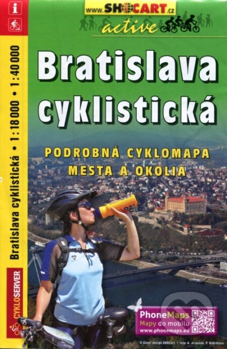 Bratislava cyklistická 1:18 000, 1:40 000, SHOCart