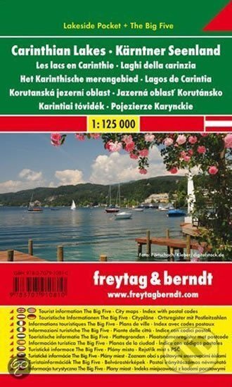 Automapa: Korutanská jezera 1:125 000 (kapesní lamino), freytag&berndt, 2015