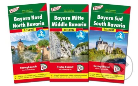 Bayern 1:150.000 set - 3 mapy, freytag&berndt