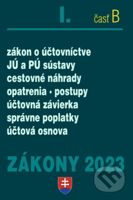 Zákony 2023 I/B  - účtovné zákony, Poradca s.r.o., 2023