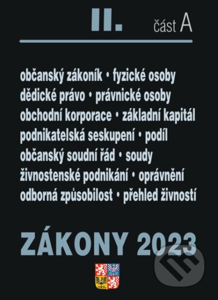 Zákony 2023 II/A - Občanský zákoník, Poradce s.r.o., 2023