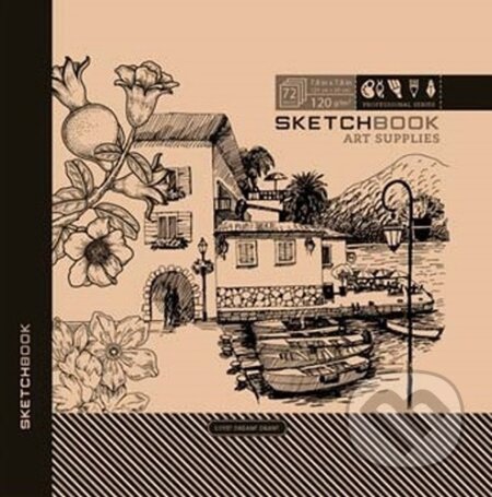 Sketchbook KRAFT VILLA (20 x 20 cm čistý)