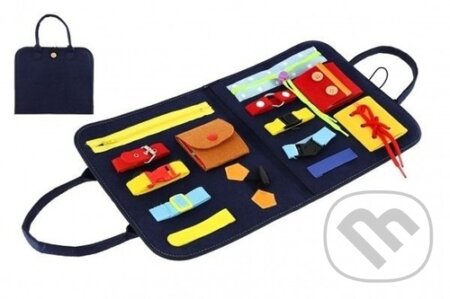 Edukační penál (Zapínání a otevírání zipů a knoflíků v sáčku) - hra z kategorie Vzdělávací hry