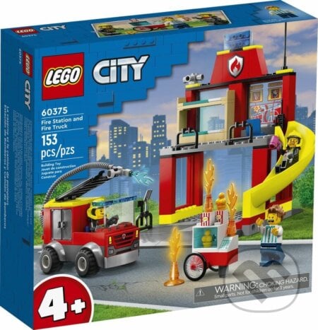 LEGO® City 60375 Hasičská stanica a auto hasičov, LEGO, 2023