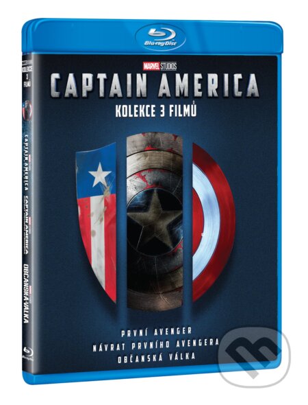Captain America kolekce 1.-3. - Joe Johnston, Anthony Russo, Joe Russo,, Magicbox, 2023
