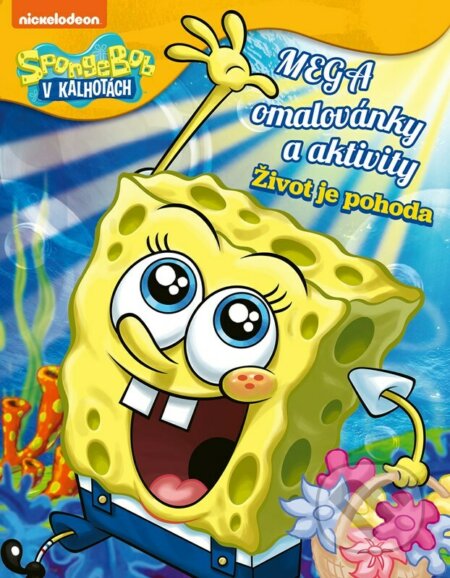 SpongeBob: Mega omalovánky a aktivity (Život je pohoda) - kniha z kategorie Úkoly pro děti