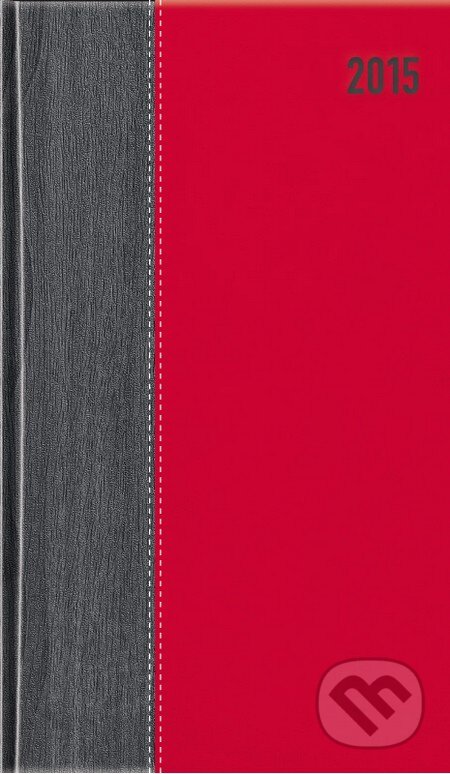 Diár Andora mini sivo-červený 2015, Spektrum grafik, 2014