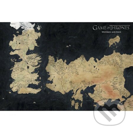 Plagát Hra o tróny - Mapa Westerosu a Essosu, Fantasy, 2023