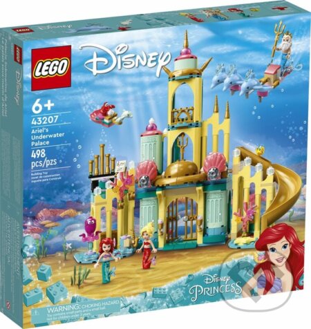 LEGO® Disney 43207 Arielin podmorský palác, LEGO, 2023