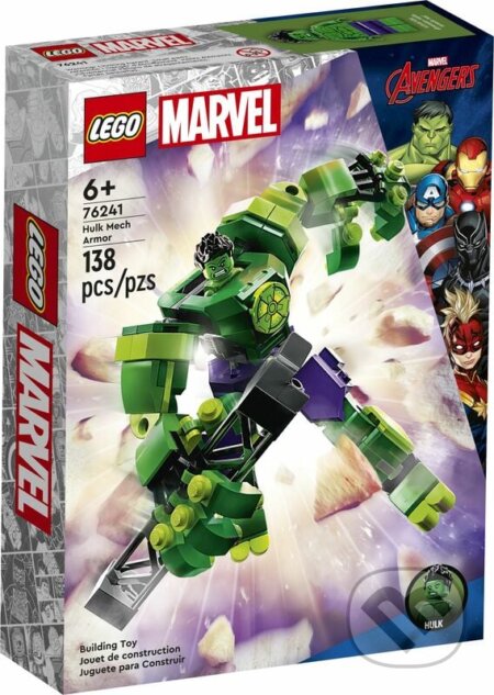 LEGO® Marvel 76241 Hulk v robotickom brnení, LEGO, 2023