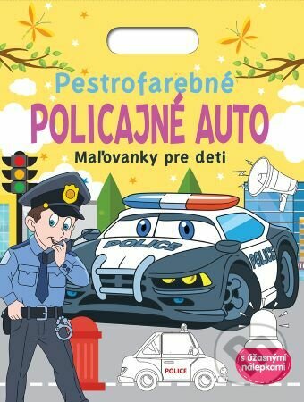 Pestrofarebné policajné auto - Maľovanky pre deti, Foni book, 2023