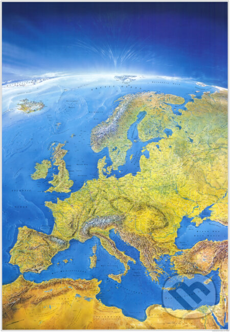 Panoramatická mapa Európy, TATRAPLAN, 2023