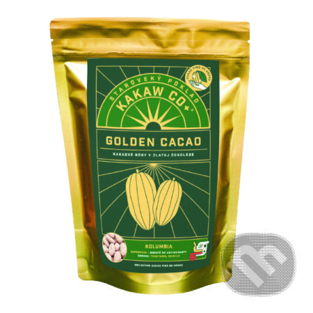Golden Crunchy Cacao: kakaové bôby obalené v zlatej čokoláde