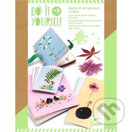 DIY-Vytvor si sám Rastlinkovač: lis na rastliny prenosný, 30 ilustrácií na koláž