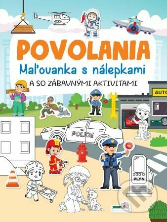 Povolania - Maľovanka s nálepkami, Foni book, 2022