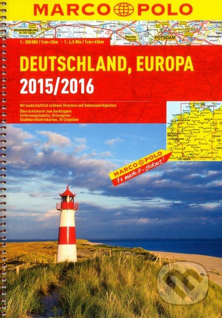 Deutschland Europa 2015/2016 (1:300 000, atlas) - kniha z kategorie Mapy