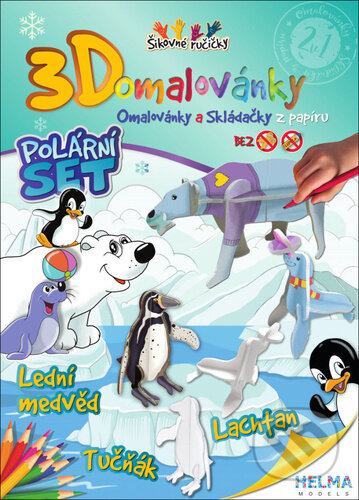 3D omalovánky Polární set (Omalovánky a Skládačky z papíru) - kniha z kategorie Omalovánky