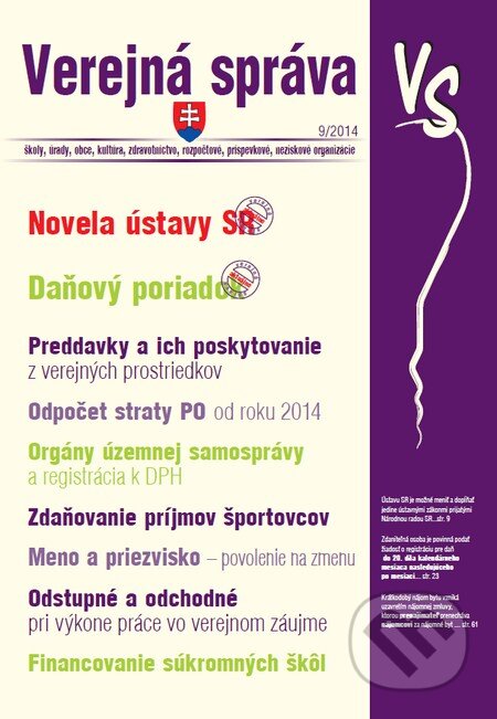 Verejná správa 9/2014, Poradca s.r.o., 2014