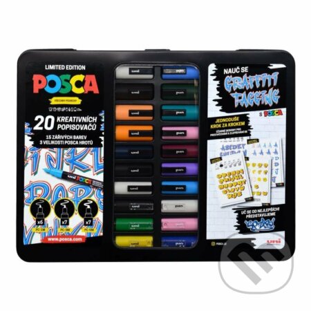 Dárková sada Graffiti v kovovém boxu s návody (20 ks)