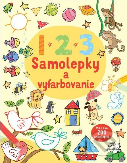 123 Samolepky a vyfarbovanie - kniha z kategorie Úkoly pro děti