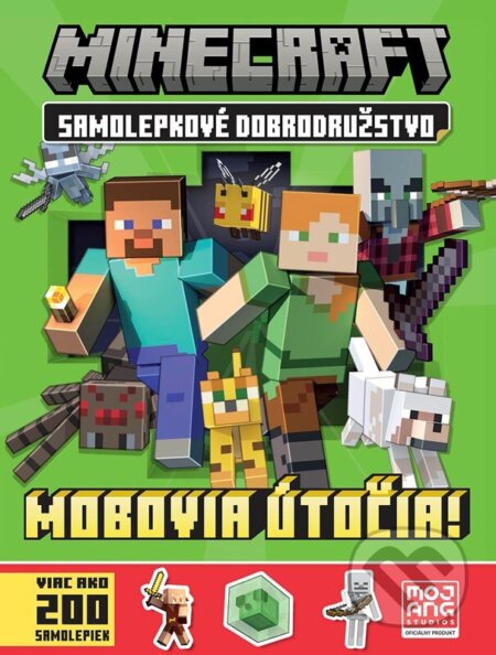 Minecraft: Samolepkové dobrodružstvo - Mobovia útočia! - Kolektiv, Egmont SK, 2023